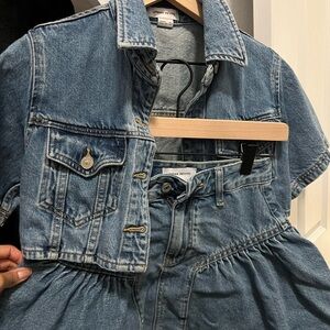 Urban Revivo Denim Skirt set